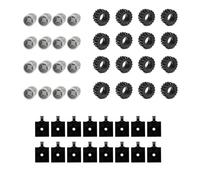 Ujjdwiurgh 48PCS Mini Wheel Axles Pack Block Car Accessories Tyre Hub Classic Building Bricks Children DIY Toys Blocks Parts for Kids