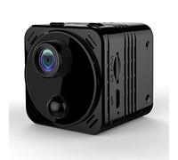 Ujjdwiurgh 4K Mini WiFi Nanny Camera Long Standby Built-in Battery Motion Detection Alarm Surveillance Camera(B)