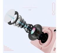 Ujjdwiurgh 4K Resolution CCD Digital Camera 64MP Wifi Digital Video Camera 16X Zoom 2.8inch Screen for Beginner C