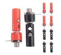 Ujjdwiurgh 4mm 10pcs Banana Plugs and 10pcs Banana Sockets (Black and Red) Jack Connectors