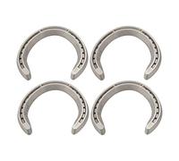 Ujjdwiurgh 4Pcs 5 Horse Equipment Aluminum Alloy Horseshoes 2 Front + 2 Rear Farrier Tools for Tournament Play