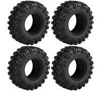 Ujjdwiurgh 4PCS 52X17mm 1.0 Inch Soft Tires Tyre for 1/24 RC Crawler Car SCX24 90081 AXI00002 Upgrade Parts