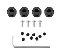 Ujjdwiurgh 4PCS 5mm to 12mm Metal Combiner Wheel Hub Hex Adapter for D12 C14 C24 C34 MN D90 D91 MN99S RC Car Upgrade Parts,