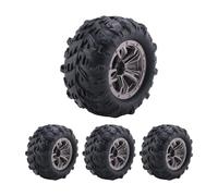 Ujjdwiurgh 4Pcs 80mm Wheel Tire Tyre for Xinlehong Q901 Q902 Q903 9130 9136 9137 9138 1/16 RC Car Upgrade Parts,1