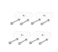 Ujjdwiurgh 4Pcs Acrylic Skateboard Wall Mount,Skateboard Wall Rack,Skateboard Hanger,Display Skis Snowboards Scooters Longboards