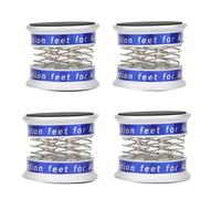 Ujjdwiurgh 4Pcs Amplifier Shock Spring Damping Pad HIFI Stand Feet Speaker Audio CD Amplifier Foot Pad Silver Easy to Use