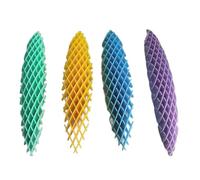 Ujjdwiurgh 4PCS Fidgets Worm Squeeze & Stretchy Toy Popping Transform Stress Relief Toy Spoof Practical Joke Props for Adult Easy Install Easy to Use