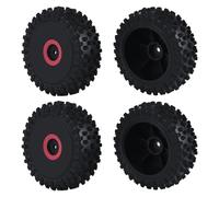 Ujjdwiurgh 4Pcs Front and Rear Tires Wheel Tyre for 124016 1/12 RC Car Upgrade Parts Spare Accessories