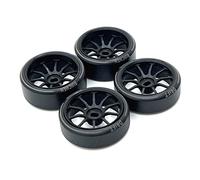 Ujjdwiurgh 4Pcs Hard Plastic Drift Tire Tyre Metal Wheel Rim for 284131 K969 K989 P929 Mini-Z 1/28 RC Car Upgrades Parts,3