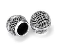 Ujjdwiurgh 4PCS Mesh Microphone Grill Head Microphone Mesh Heads for Wireless Microphone & Wired Mics Silver