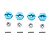 Ujjdwiurgh 4Pcs Metal 12MM Wheel Hex Adapter for TT01 TT-01 TT02 XV01 TB-04-01N 1/10 RC Car Upgrade Parts