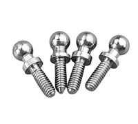Ujjdwiurgh 4Pcs Metal Ball Head Screw Kits K989-10 for K969 K979 K989 K999 P929 P939 284131 1/28 RC Car Spare Parts