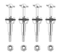 Ujjdwiurgh 4Pcs Metal CVD Universal Joint Shaft with M2 Nut for K969 K989 K979 P929 1/28 RC Car Upgrades Parts