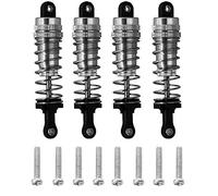 Ujjdwiurgh 4Pcs Metal Damper Replacement Accessory Fit for 144001 1/14 RC Drift Racing Car Parts,Grey