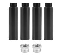 Ujjdwiurgh 4Pcs Mic Stand Extension Tube, 5/8Inch Female to 5/8Inch Male Microphone Extension Rod for Desk Stands & Arm Stand
