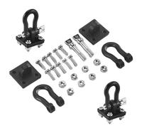 Ujjdwiurgh 4Pcs Trailer Towing Buckle Tow Shackle Hook for 1/10 RC Rock Crawler SCX10 TRX4 D110 RC Car Truck