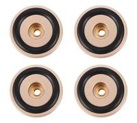 Ujjdwiurgh 4PCS Turntable Isolation Feet Pads Aluminum Speaker Spikes Stand Foot Cones Base Mat for Audio Sound Amplifier
