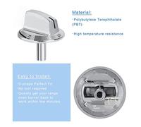 Ujjdwiurgh 5 Packs Upgrade 5304525746 Range Oven Knobs Long Stem Stove Knobs Replacements Compatible Stove Range Oven Knobs