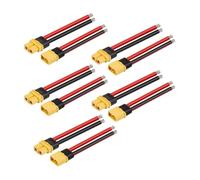 Ujjdwiurgh 5 Pairs Plug Female and Male Connector with 100mm 10AWG Silicon Wire for RC Lipo Battery FPV Racing Drone