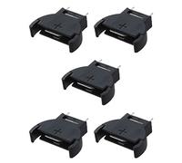 Ujjdwiurgh 5 Pcs Black Plastic CR2032 Cell Button Lithium Battery Sockets Holder