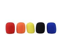 Ujjdwiurgh 5 Pcs Solid Color Non-Disposable Microphone Dust Cover Thickened Microphone Cover Microphone Blowout Cover for KTV
