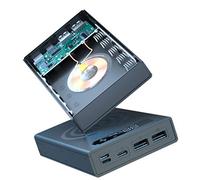 Ujjdwiurgh 5 x 18650 Mobile Power Box Detachable 18650 Battery Holder Charging Box Charging QC 3.0 PD DIY Shell-5