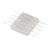 Ujjdwiurgh 5 x 330 Ohm 5% 10W Watt Wirewound Ceramic Cement Resistors White