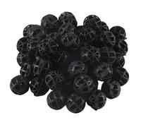 Ujjdwiurgh 50 Pcs 18mm Diameter Black Bio Balls for Aquarium Pond Filter