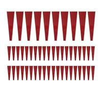 Ujjdwiurgh 50 PCS Single Rose Sleeves Flower Wrapping Bag Floral Wrappers Plastic for Valentine'S Day,Red