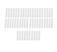 Ujjdwiurgh 50 Pieces Hat Sweat Band Liner Moisture Wicking Sweatband Visor Hat Adhesive Sweat Absorbing Strips Patch Tape White