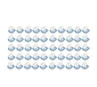 Ujjdwiurgh 50Pcs Portable Coffee Filters, Reusable Non-Woven Coffee Filters,for Encapsulating Ground Coffee/Tea, Pour over Blue