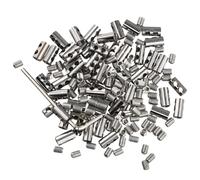 Ujjdwiurgh 50Pcs Wire Rope Clamp for 3mm Cable Fastener Clip Adjustable Screw Copper Metal Fixture Sling Fixing Accessories