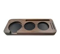 Ujjdwiurgh 51mm Coffee Utensil Storage Board Coffee Tamper Walnut Wood Handle Espresso Tamper Tool Cafe Accessories