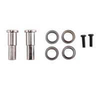 Ujjdwiurgh 5Mm Metal Combiner Wheel Hub Hex Adapter with Bearing Upgrade Accessories for D12 1/10 Rc Truck Car Parts