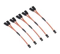 Ujjdwiurgh 5Pcs 150mm Y Type Extended Line Extension Lead Wire Cable For Futaba Jr Y Harness Servo Lead Extension