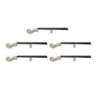 Ujjdwiurgh 5pcs 4/4 Size Maple Violin Neck Ebony Fingerboard Violin DIY Kit with Hand Carved Scroll