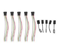 Ujjdwiurgh 5PCS 6S Balance Head Extension Line with Cap Extension Charging Cable Lead Cord 10Cm DIY for Li Po Battery