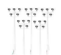 Ujjdwiurgh 5PCS HO Scale Model Lighting Tower 3V Train Light Railway LED Plaza Lamps Building Scenery Layout Model Replacement Accessories