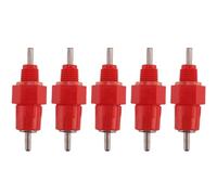 Ujjdwiurgh 5pcs Water Nipples Stainless Steel Ball Drinker Poultry Chicken Duck Screw