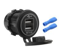 Ujjdwiurgh 5V 4.8A Dual Usb Charger Socket Adapter Power Socket For 12V 24V Car Ship Rv