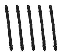 Ujjdwiurgh 5X Guitar Strap Ukulele Guitar Black Strap Belt Adjustable Nylon Ends for Guitars