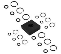 Ujjdwiurgh (6+6Sets 1/2In and 3/8In Impact Retaining Ring Clip Friction Ring with O-Ring for Electric/Pneumatic Type Impact Wrench