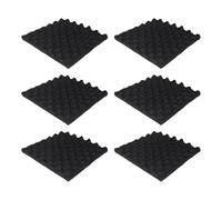 Ujjdwiurgh 6 Pack Self Adhesive Acoustic Foam Panels Fireproof Soundproofing Treatment Wall Panel,Reduce Noise Foam for Studio,Etc