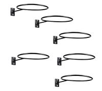 Ujjdwiurgh 6 Pack Wall Mount Ball Display Ball Storage Ball Rack Ball Holder for Basketball Football Volleyball Soccer