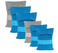 Ujjdwiurgh 6 PCS Sand Remover for Beach,Sand Removal Bag,Sand Wipe Off Mitt Beach Sand Cleaner,Powder Pouches Sand Remover Beach