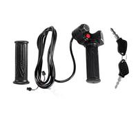 Ujjdwiurgh 60V Gas Handle Twist Throttle with Battery Indicator&Latching Switch&Lock/Key Electric Scooter Bicycle Part