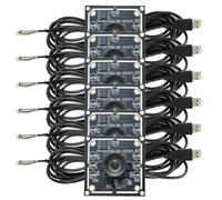 Ujjdwiurgh 6PCS 100 Degree Camera Module 1MP OV9732 1280x720 USB Free Driver Manual Focus,with 3 Meter Cable for WinXP/7/8/10