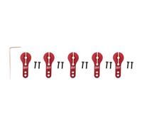 Ujjdwiurgh 6Pcs 25T Aluminum Servo Horn M3 threads Steering Arm High Torque Servos Motors Parts RC Car Plane Boat