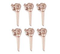 Ujjdwiurgh 6Pcs Dragon Head Metal Acoustic Guitar Bridge Pins Strings Fixed Cone