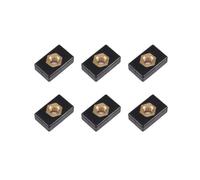 Ujjdwiurgh 6Pcs M6 Copper Sliding Nut Side Mount Slide Track Rail Fishing Rod Pole Holder Mounting Base for Kayak Boat Canoe
